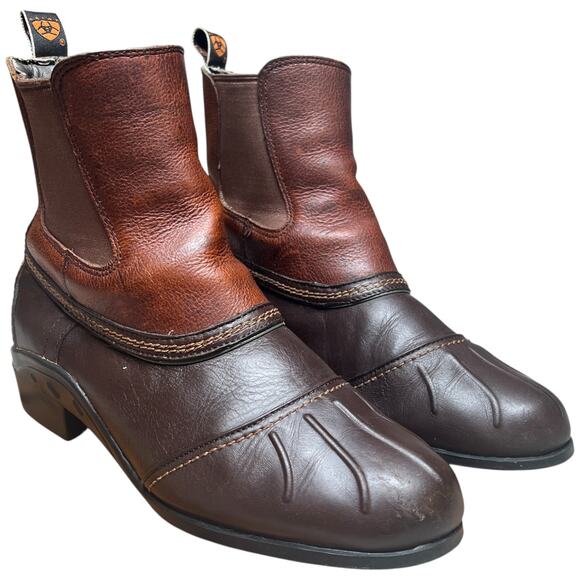 ARIAT Scout Paddock Women 9.5 English Riding Boot Brown Leather Ankle *READ* - Picture 6 of 15